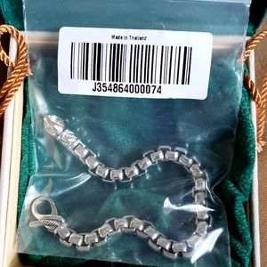 JAI Sterling Silver 43.2 grams Bracelet. NEW